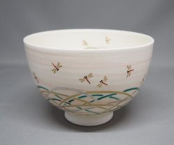 画像1: 茶碗　赤蜻蛉絵
