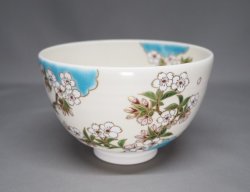 画像2: 茶碗　色絵　桜絵
