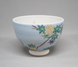 画像3: 青釉　青楓絵　茶碗