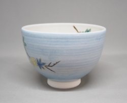 画像2: 青釉　青楓絵　茶碗