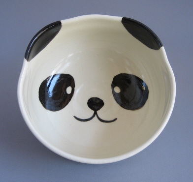 画像1: パンダ茶碗