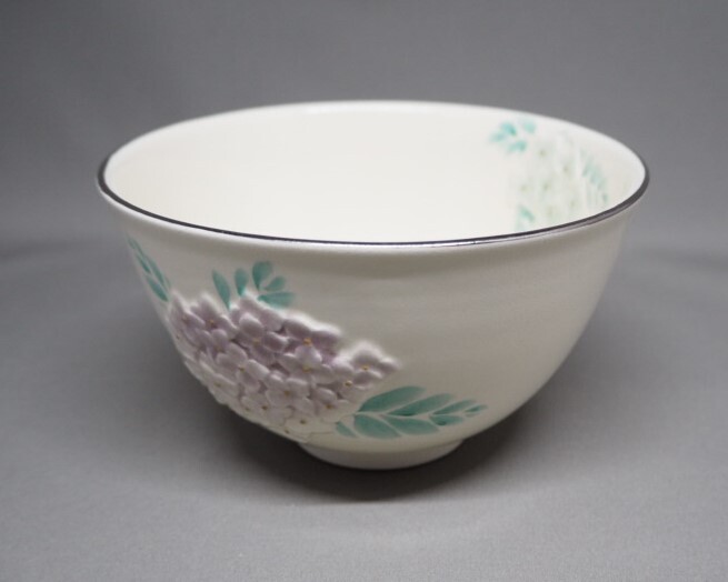 画像2: 浮彫　紫陽花　茶碗